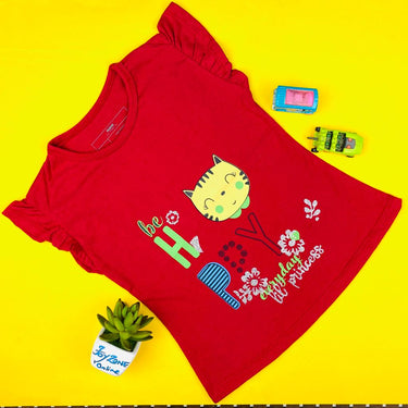 Hunny Bunny Kitty Printed T-shirt For Kids